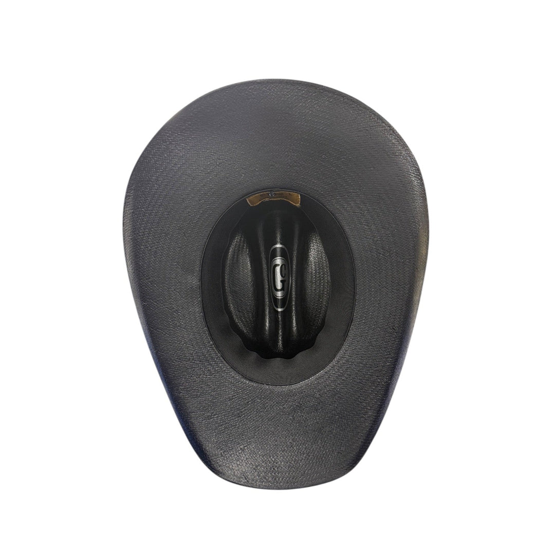 Backroads Black Shantung Straw Cowboy Hat