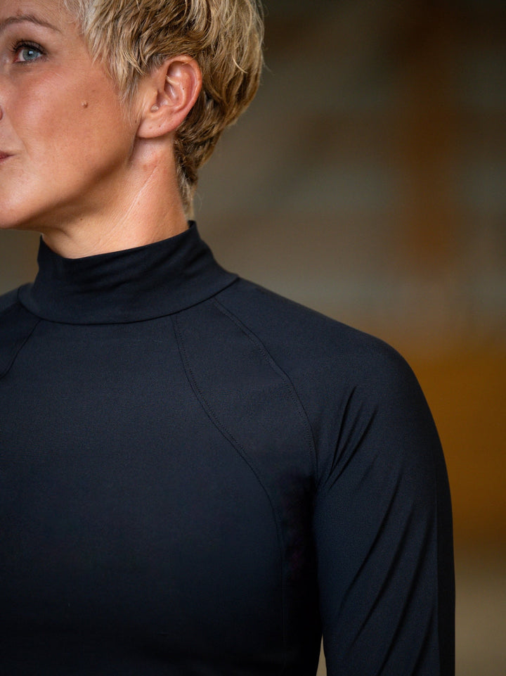 Bianca Mock Neck Winter Long Sleeve Riding Top