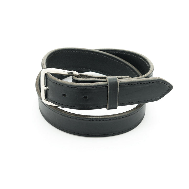 Black Latigo Leather Belt