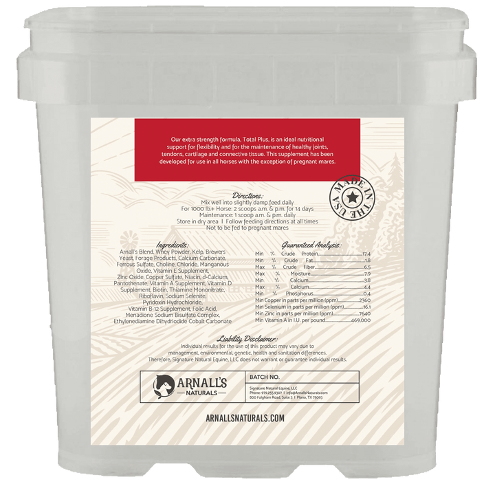 Arnall’s Naturals Total Plus: Performance Wellness and Maintenance Arnall's Naturals
