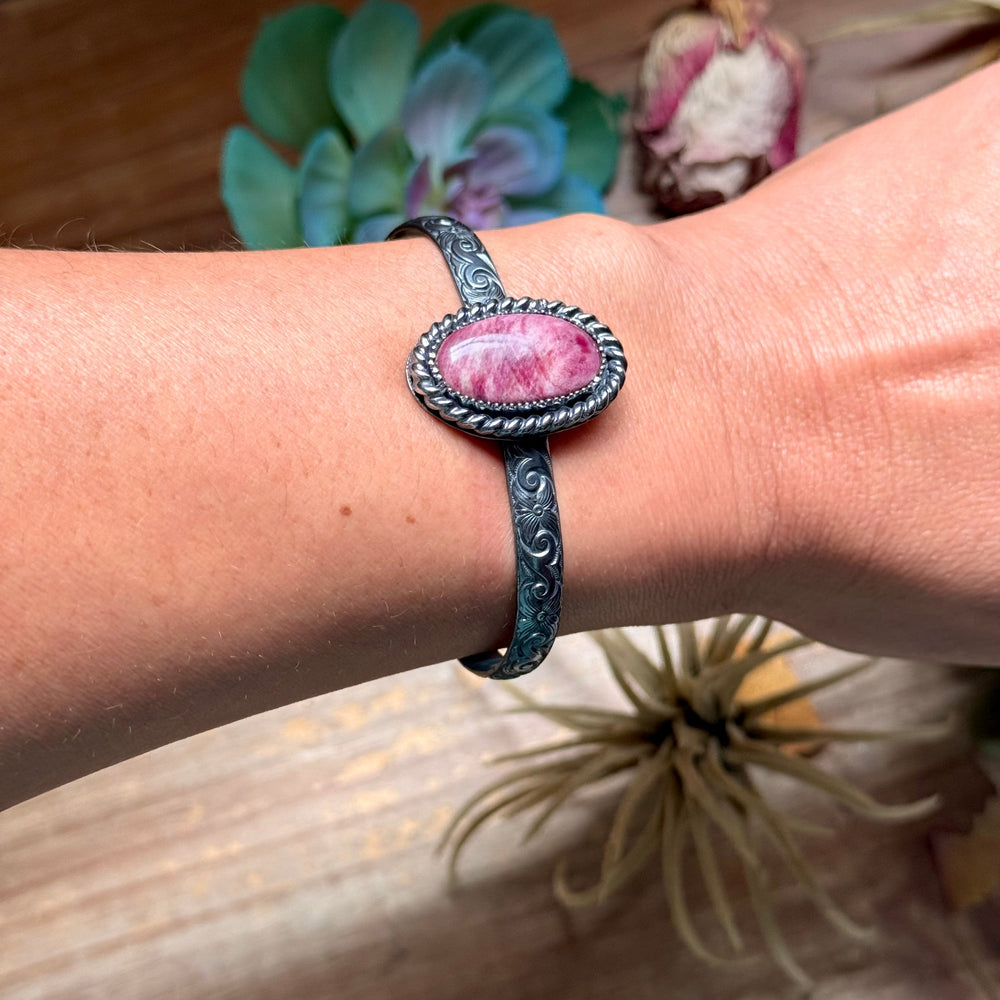 MJ Purple Spiny Shell Sterling Silver Cuff The Bijoux FAB Jewelry
