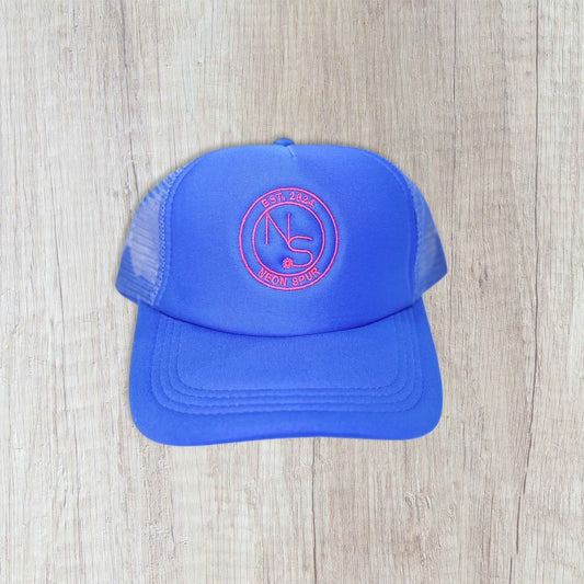 Blue Ribbon Neon Spur Logo Hat