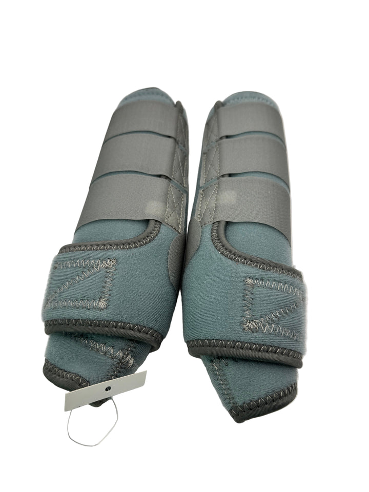 Smoke Show Gray Splint Boots Neon Spur
