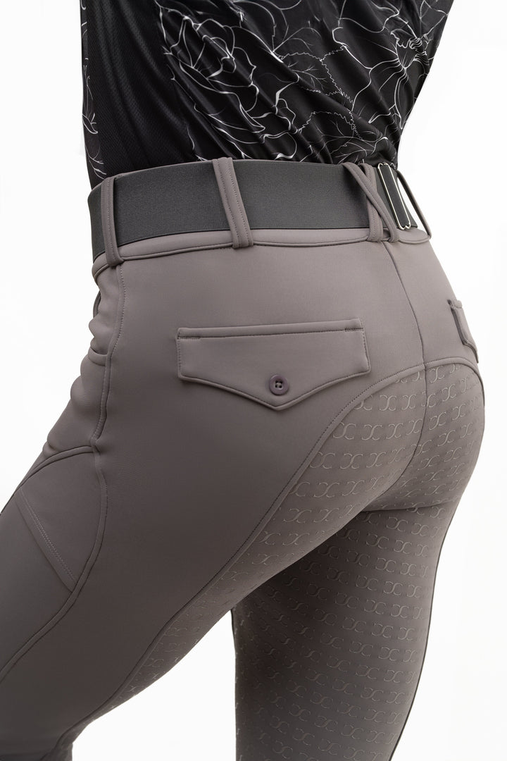CorrectConnect Dove Grey Mid-Weight Winter Full Seat Breeches