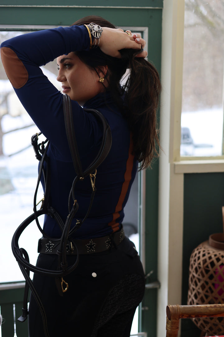 San Eligius Blair Riding Top -Navy