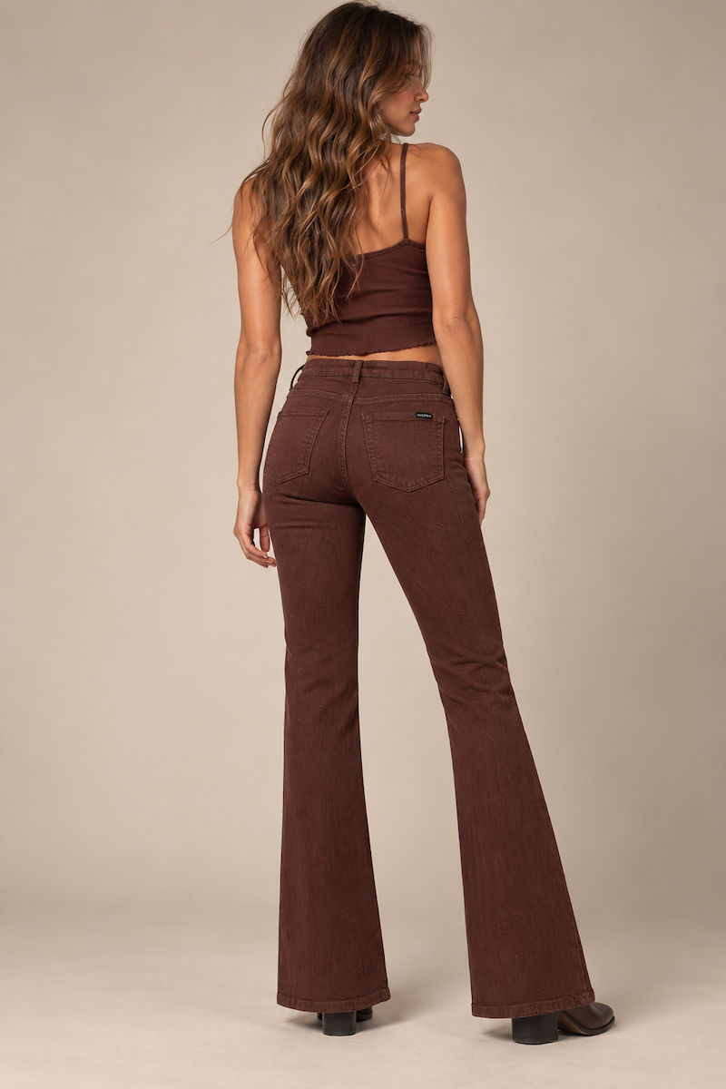 The Rodeo Boot Cut Jeans- Chestnut