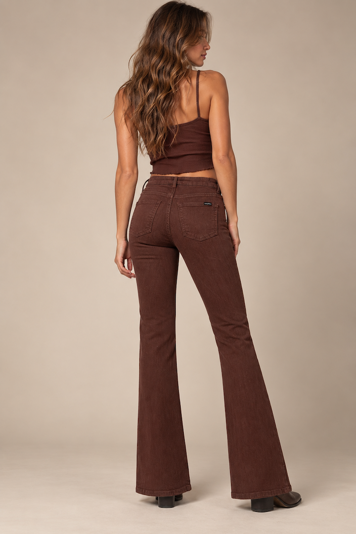 The Rodeo Boot Cut Jeans- Chestnut