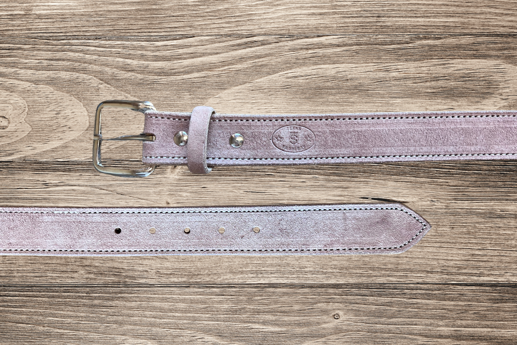 Chocolate Roughout Leather Belt