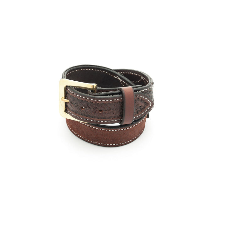 Kid's Chocolate Spider Combo Leather Belt