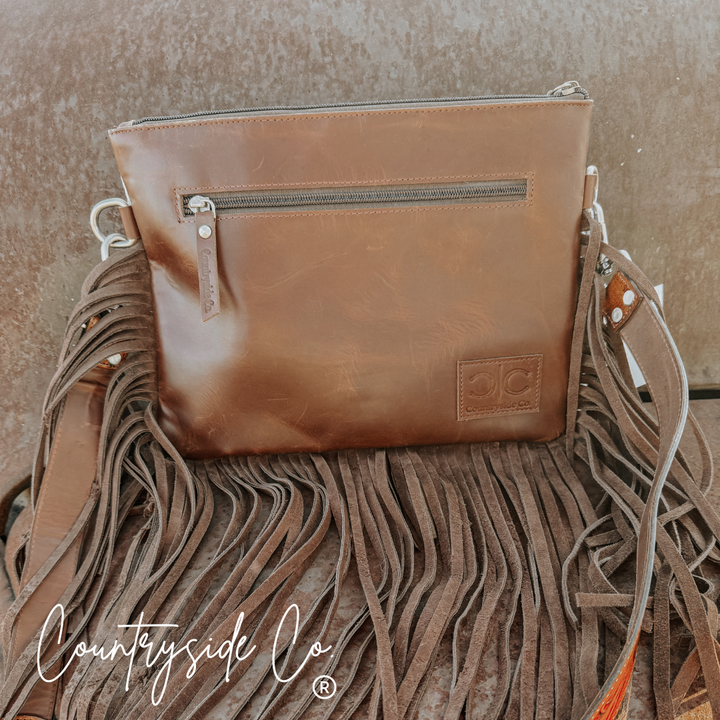 Fort Worth Cowhide Crossbody Purse