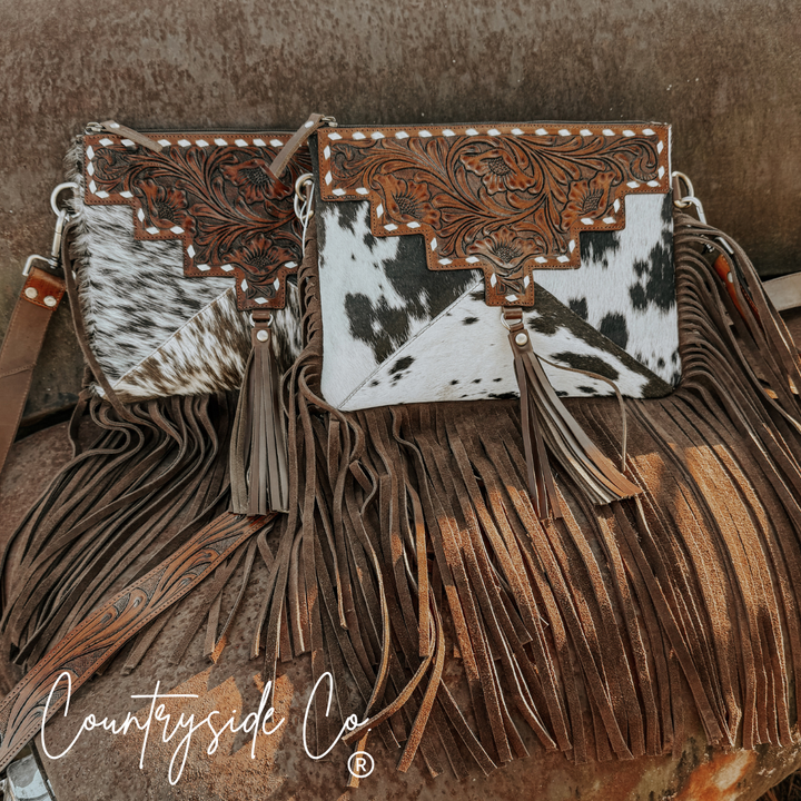 Fort Worth Cowhide Crossbody Purse