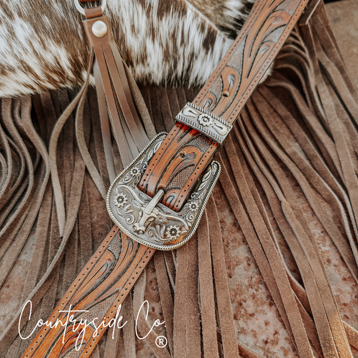 Fort Worth Cowhide Crossbody Purse