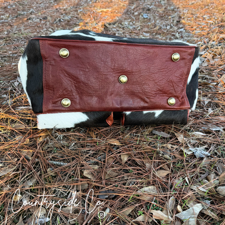Saddlemen Carry All Cowhide Duffle Travel Bag Countryside Co.