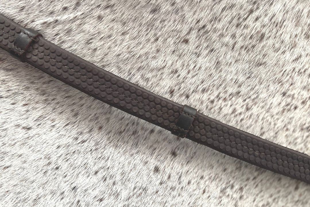 Super Grip Reins -Heavy Rubber Rein for Ultimate Grip- Hand Stops 5" (13cm) Apart CorrectConnect