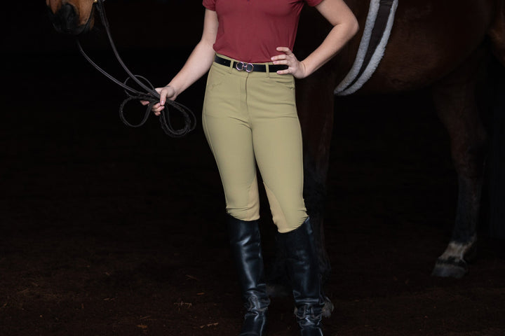 Grewal Equestrian Cordelia Breeches with Clarino Knee Patch