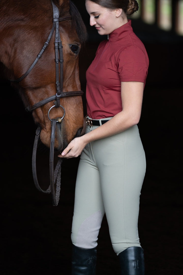 Grewal Equestrian Cordelia Breeches with Clarino Knee Patch