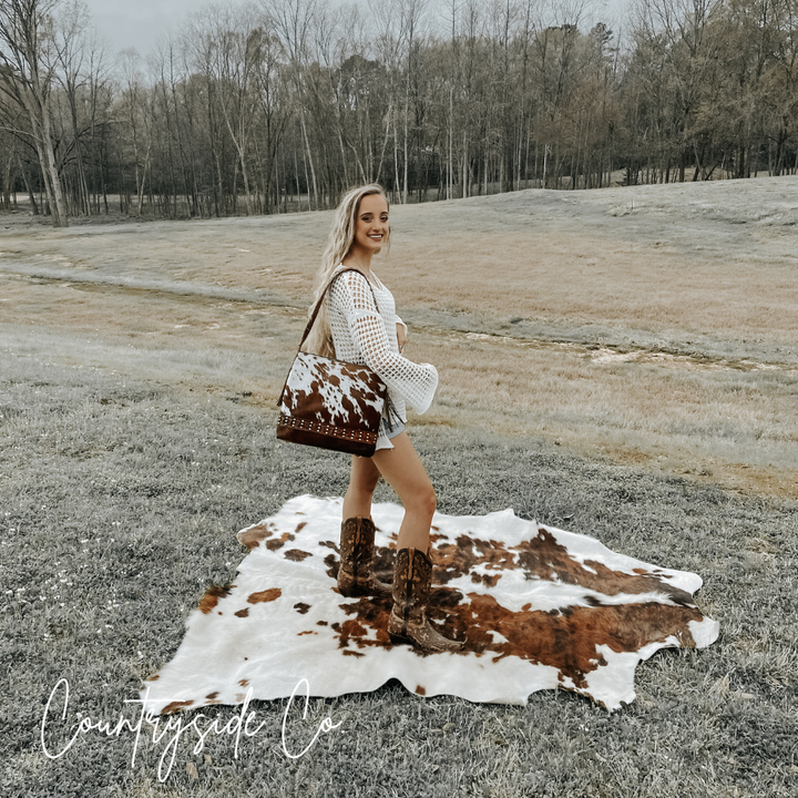 Couture Cowgirl Cowhide Leather Purse