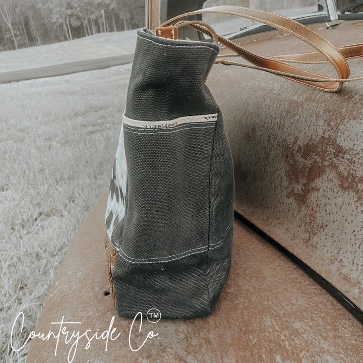 Darby Cowhide Carry All Overnight Bag Countryside Co.