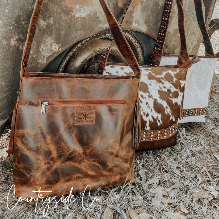 Couture Cowgirl Cowhide Leather Purse