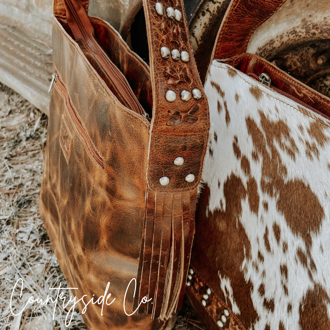 Couture Cowgirl Cowhide Leather Purse