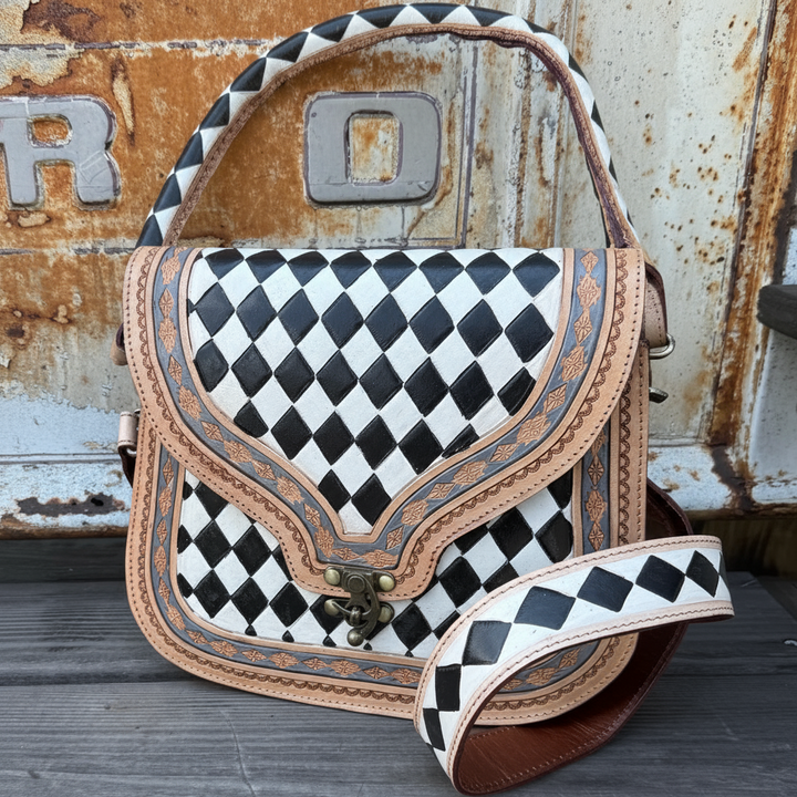 Zadie Tooled Leather Concealed Carry Handbag