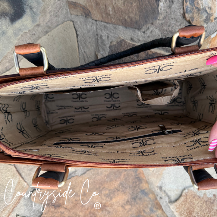 Laney Tooled Leather Conceal Carry Handbag