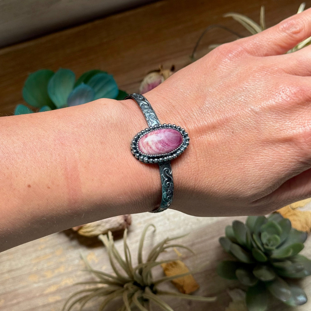 MJ Purple Spiny Shell Sterling Silver Cuff The Bijoux FAB Jewelry