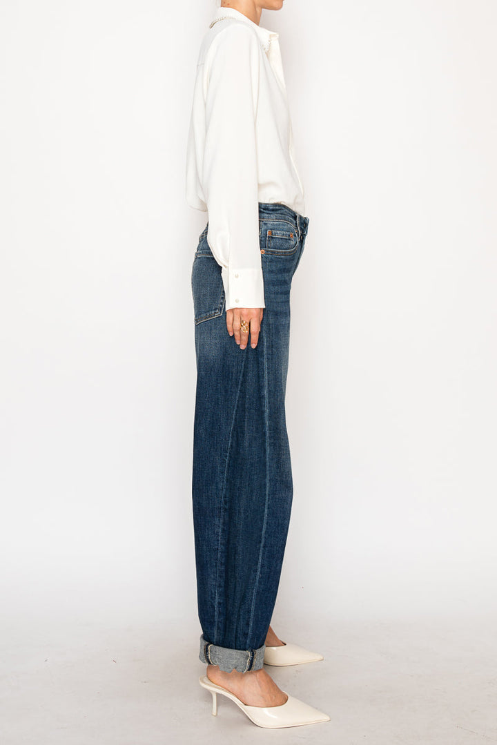Catalina Relaxed Tapered Dark Wash Barrel Jeans Artemis Vintage