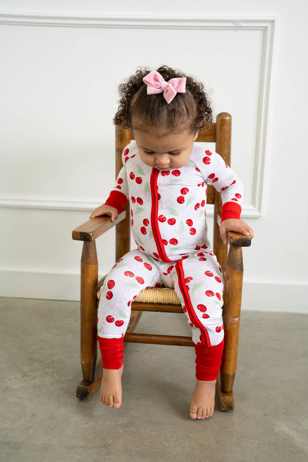 Cherry Coquette Bamboo Zippy Pajamas Boosh Baby