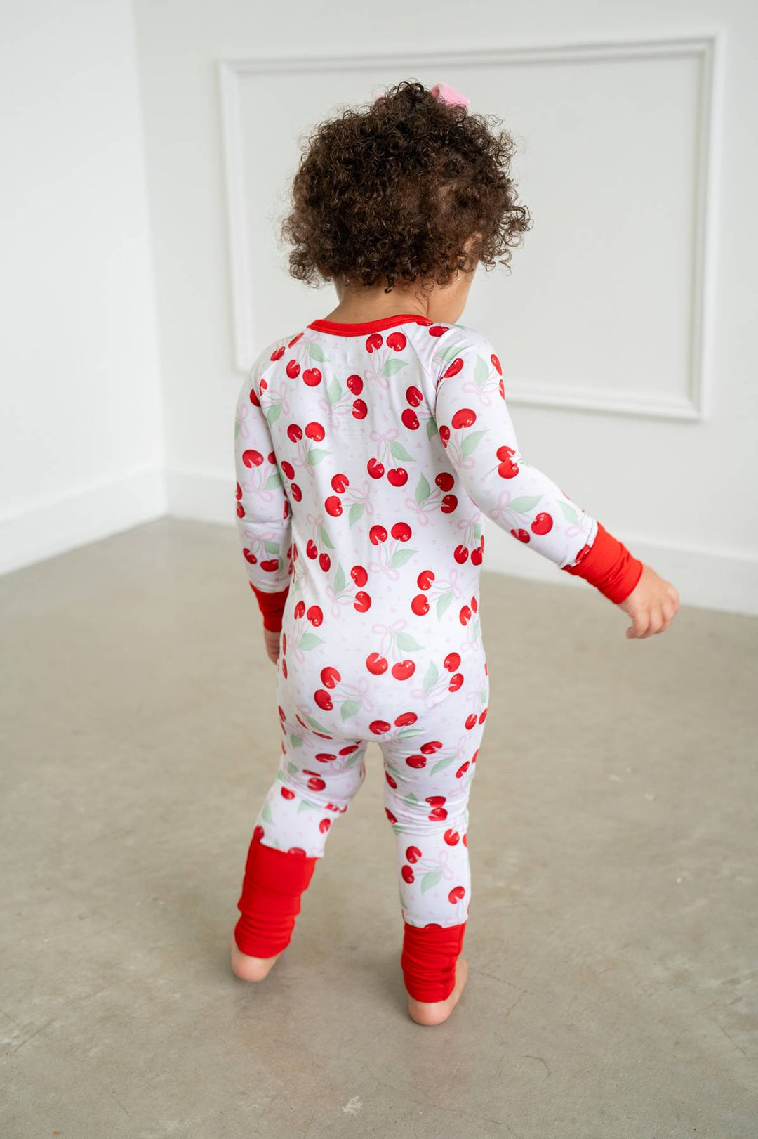 Cherry Coquette Bamboo Zippy Pajamas Boosh Baby