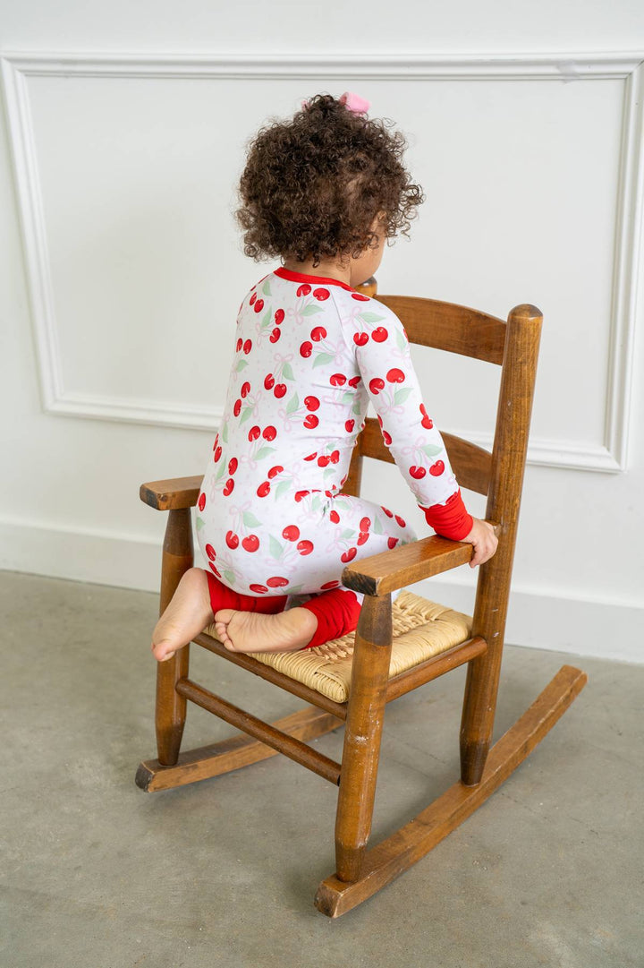 Cherry Coquette Bamboo Zippy Pajamas Boosh Baby