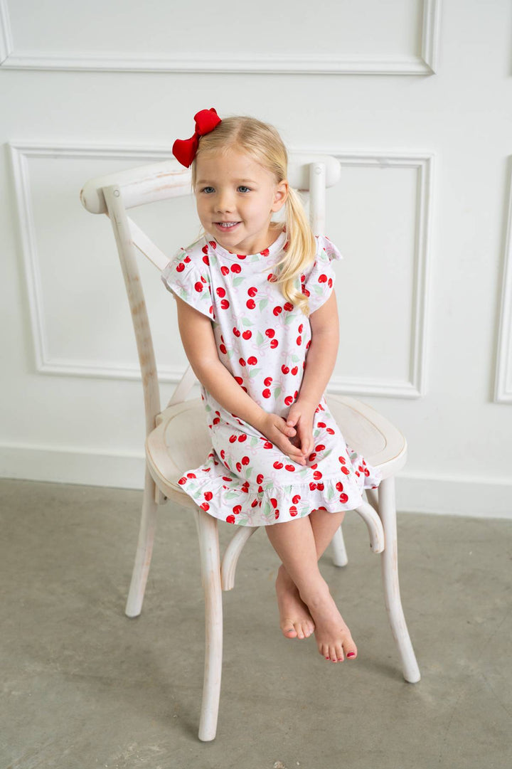 Cherry Coquette Bamboo Nightgown Boosh Baby