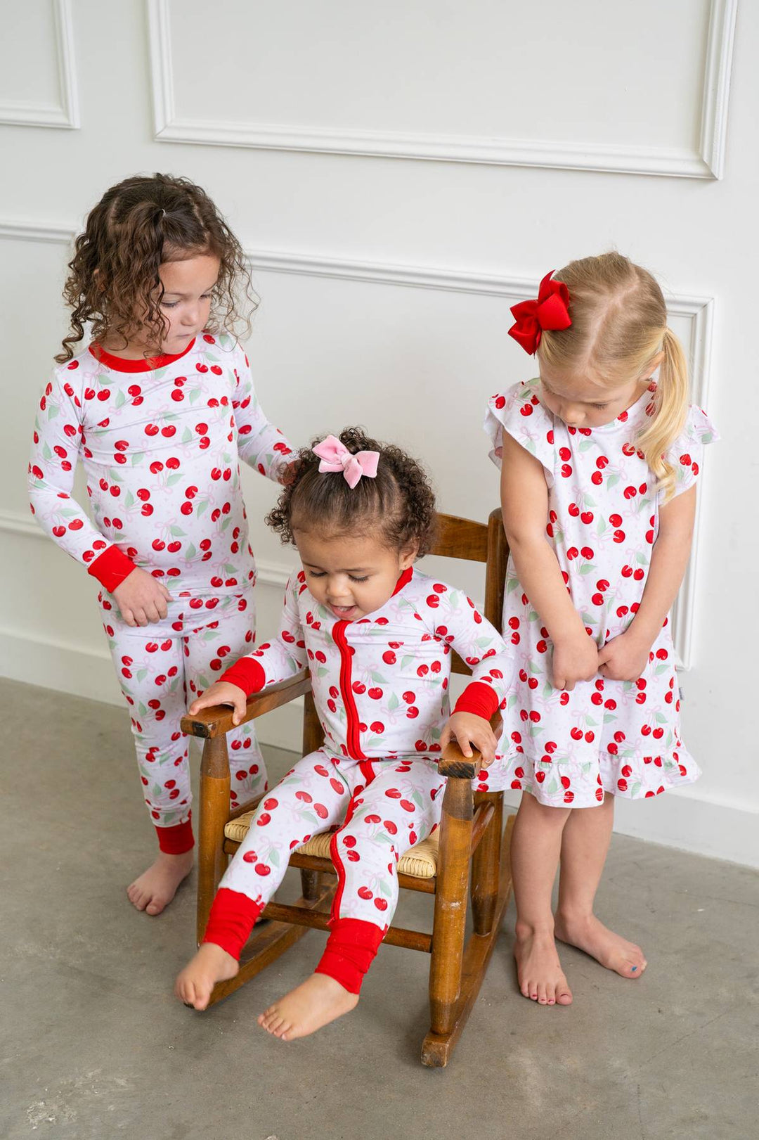 Cherry Coquette Bamboo Zippy Pajamas Boosh Baby