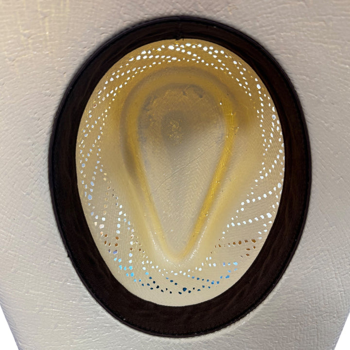Durango Ivory Shantung Straw Cowboy Hat