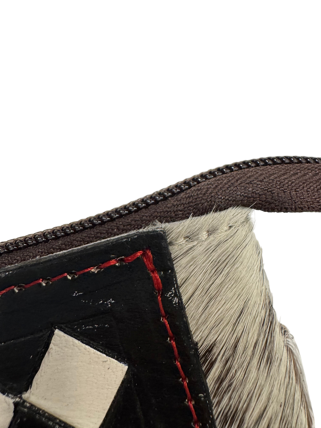 Cherry Checker Tooled & Cowhide Crossbody Bag *Sample Sale*