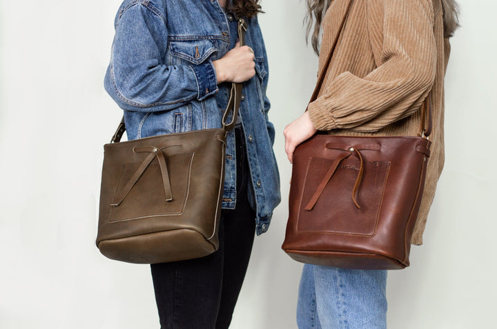 The Lexington Bow Leather Handbag