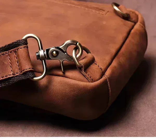 Erling Leather Sling Bag Crossbody Leather Pack STEEL HORSE LEATHER