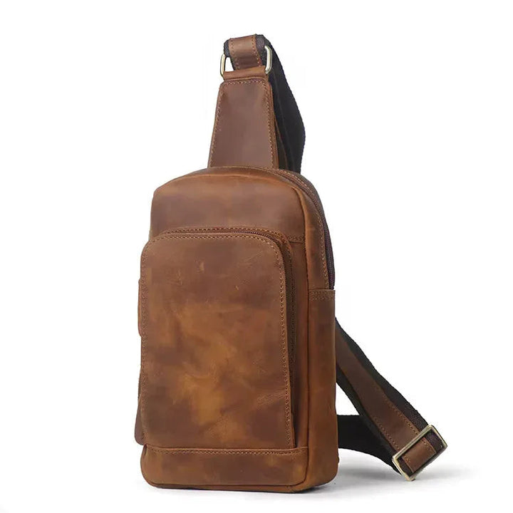 Erling Leather Sling Bag Crossbody Leather Pack STEEL HORSE LEATHER