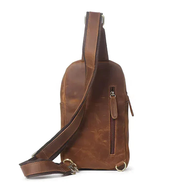 Erling Leather Sling Bag Crossbody Leather Pack STEEL HORSE LEATHER