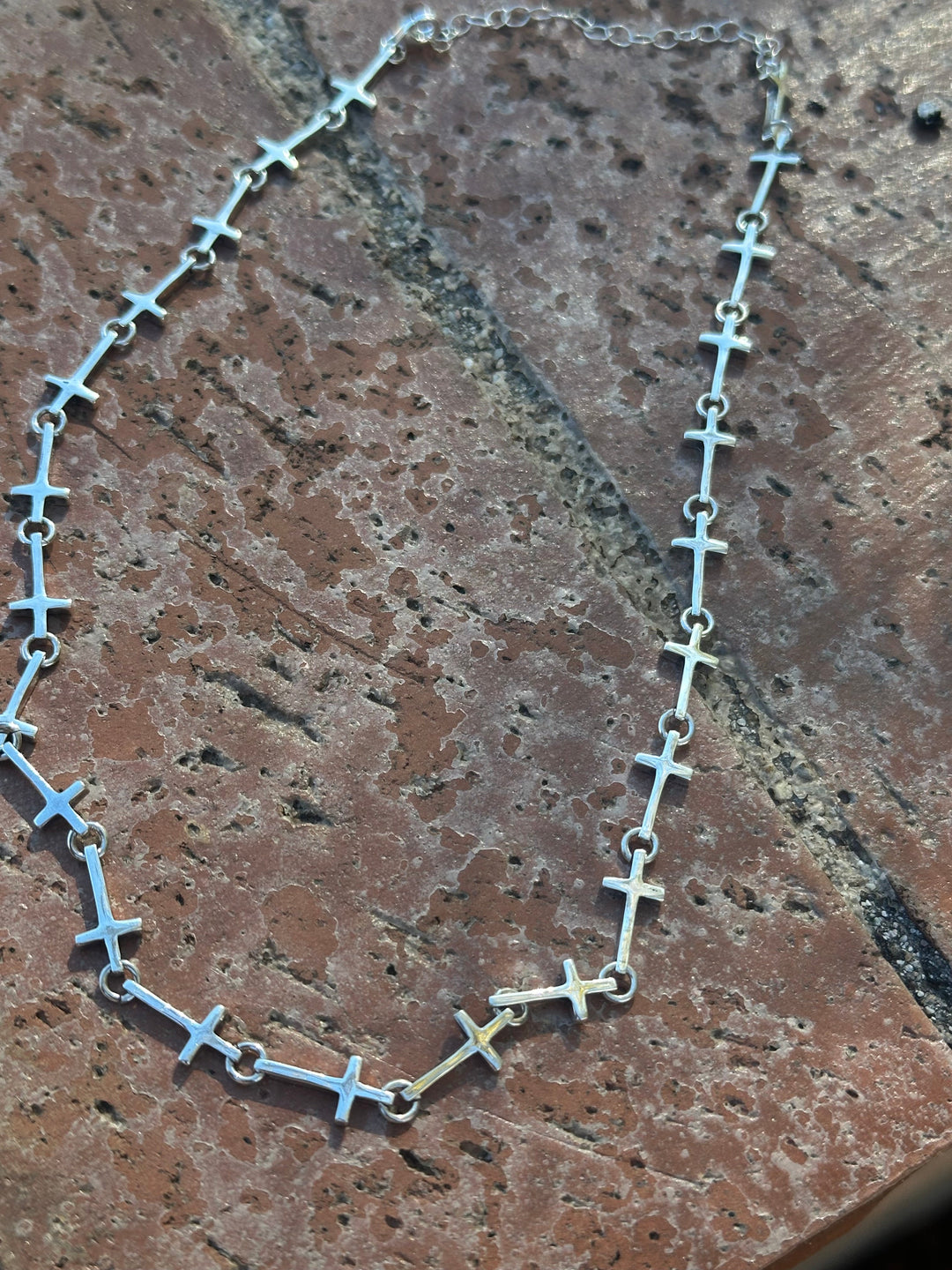 Handmade Sterling Silver Cross Necklace