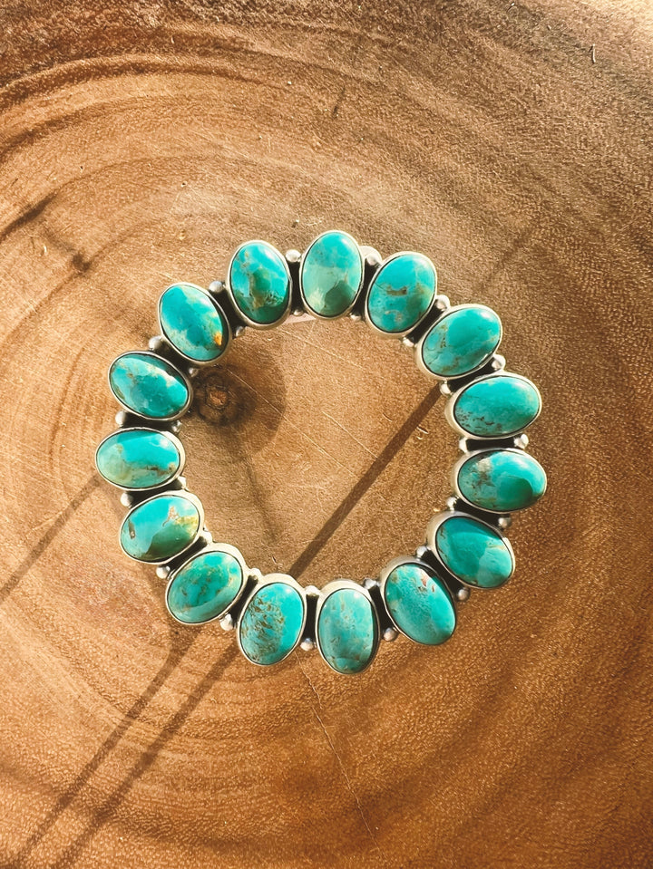 Kingman Turquoise Belt Buckle