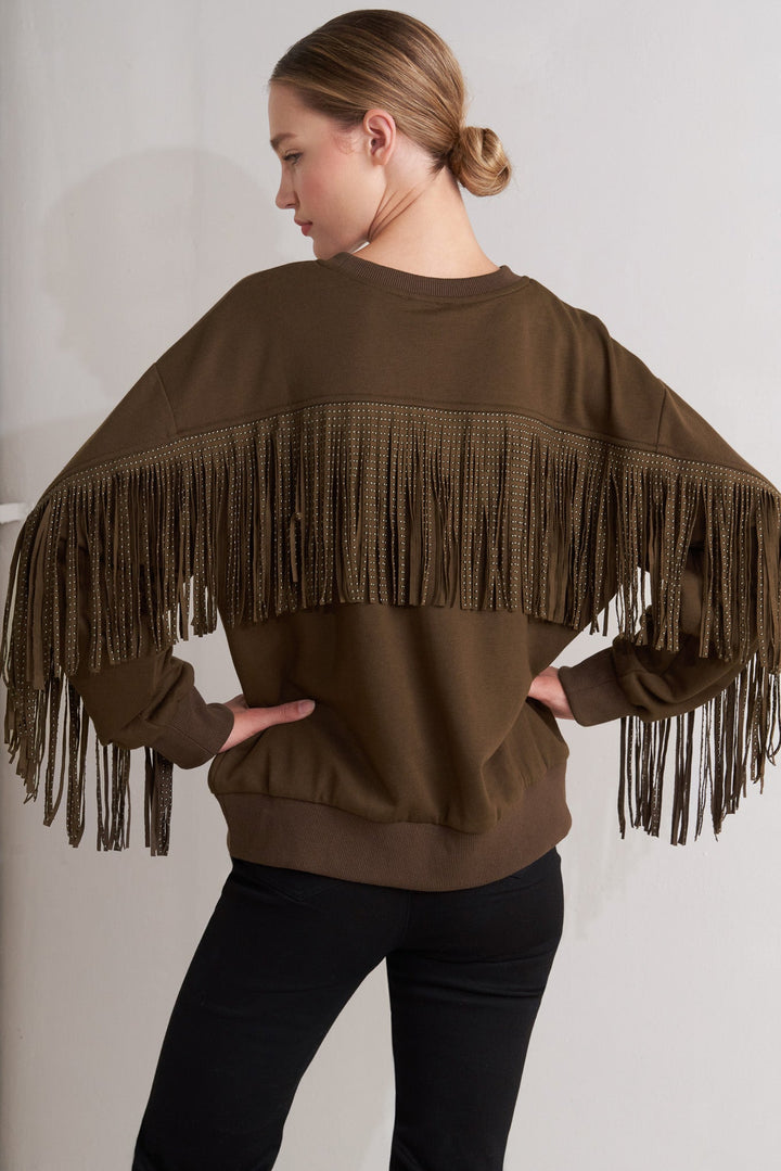 Fringe City Pullover Knit Top