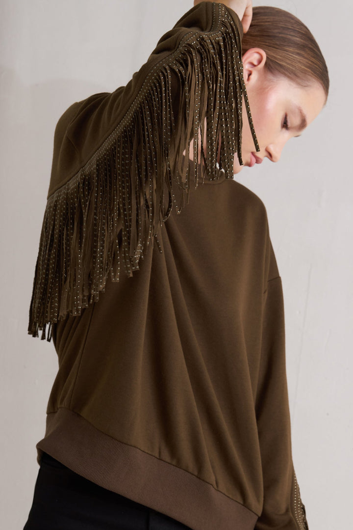 Fringe City Pullover Knit Top