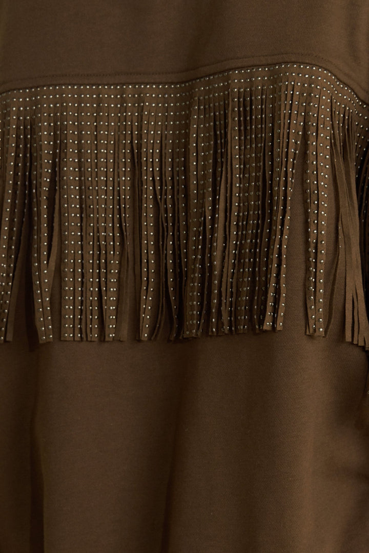 Fringe City Pullover Knit Top