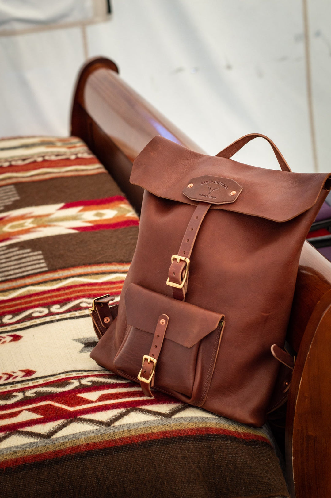 Urban Rucksack Backpack - Full-Grain Leather