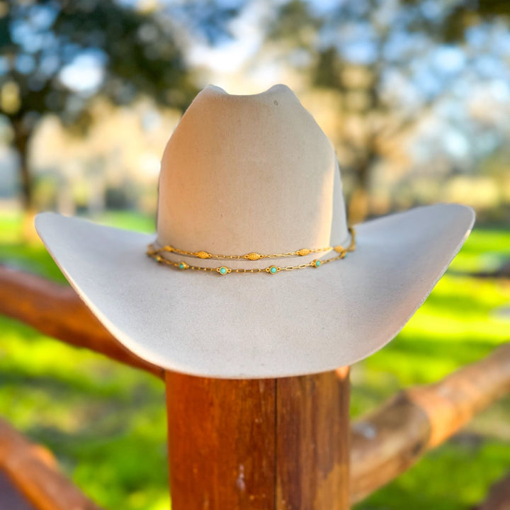 Turquoise Flights of Fancy Hat Band