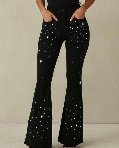 Starlit Glam Bell Bottom Jeans