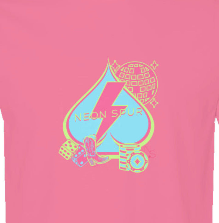 Spades And Disco Spurs Neon T Shirts