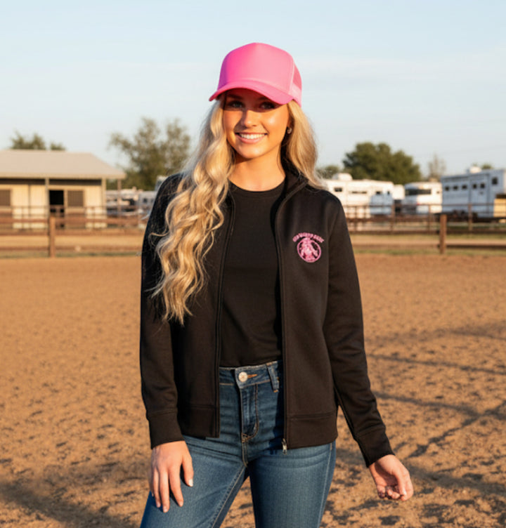 Can Chasing Cutie Sport-Tek Ladies Fleece Zipper Jacket