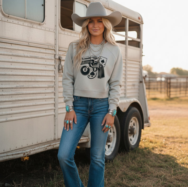 Maverick Raglan Pullover Fleece Sweatshirt